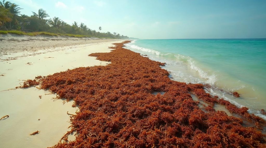 Sargazo en el Caribe mexicano: cuándo llega la temporada y qué playas se salvan Sargazo en el Caribe mexicano: cuándo llega la temporada y qué playas se salvan